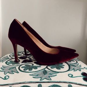 SAM EDELMAN silky velvet dress pumps